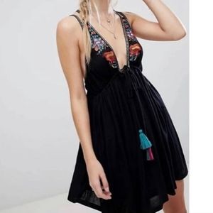 Free People Embroidered Boho Dress
